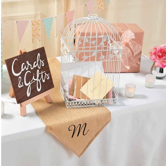 White Birdcage Cardholder - Picture 2 of 2